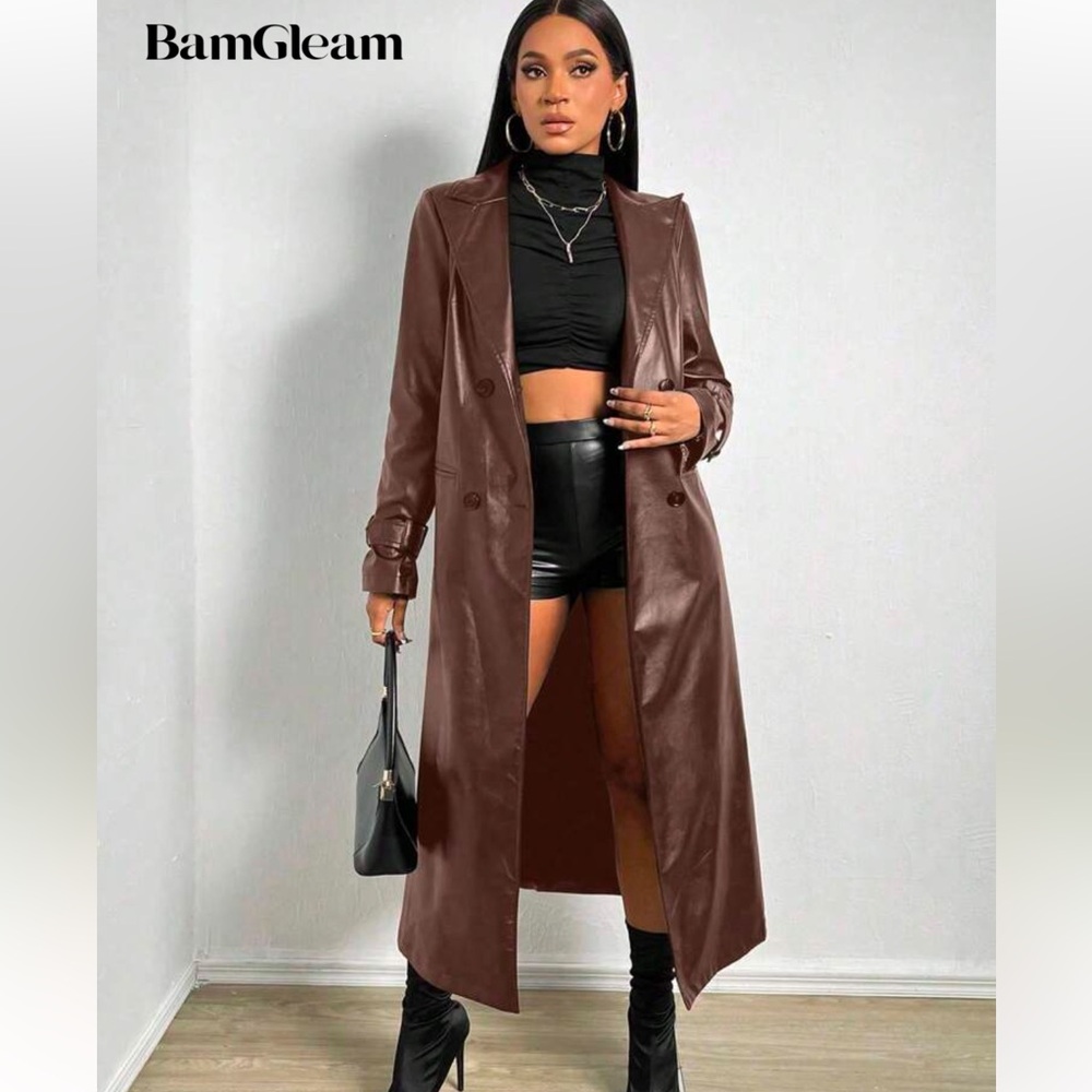 Shein X Carly Lawerence Bam Gleam trench coat